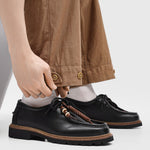 Workwear Fashion Xu-style Lace-up Edgy And Handsome Mens Shoes
