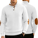 Mens Jacquard Crew-neck Long-sleeve Sweater