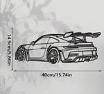 Metal Wrought Iron Crafts Hanging Modern Art Wall Decor Wall Hangings Silhouette Decorative Paintings