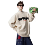 Casual Crew-neck Knit Sweater Loose-fitting And Versatile