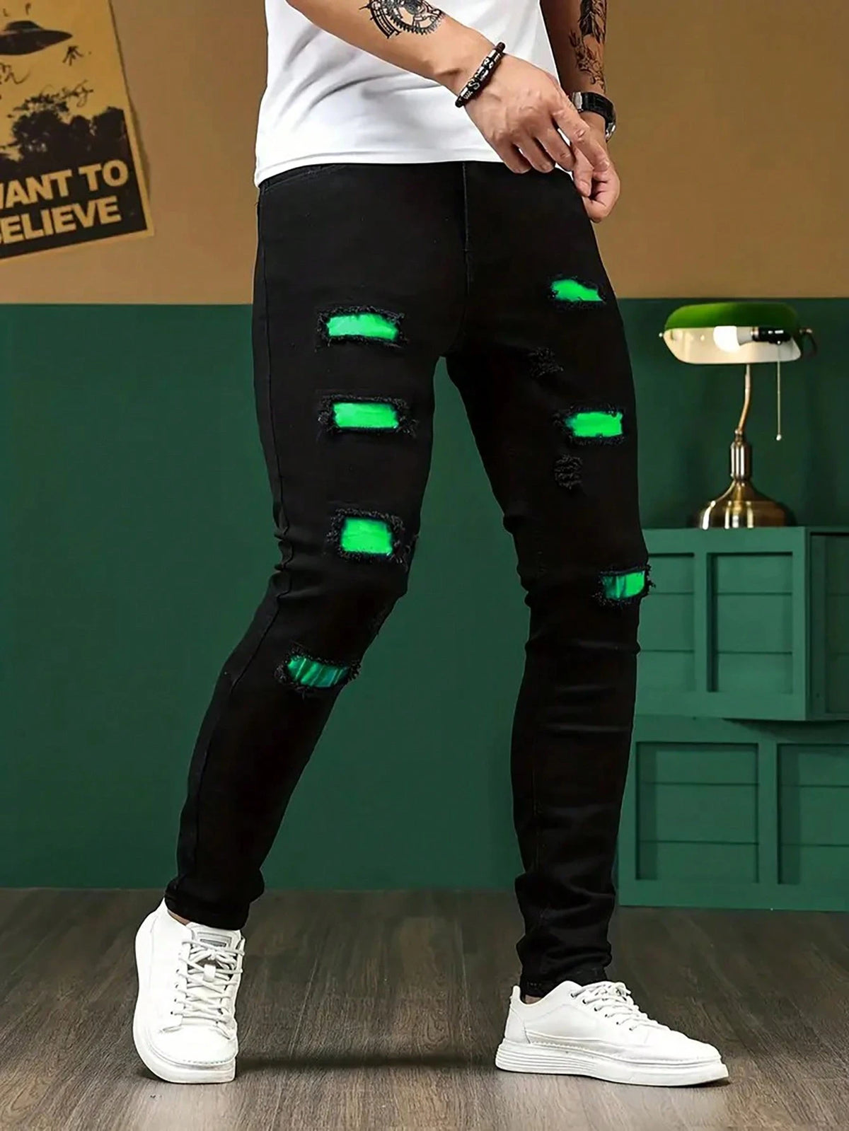 Shanxi Stretchy Slim Straight Pants