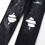 Trendy Co-ed Casual American-style Vintage Washed Ripped Jeans