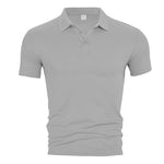 Casual Lapel Solid-Color Quick-Drying Business T-Shirt