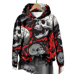 New Halloween Printed Hooded Sweatshirt