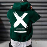 Men's Fashionable Letter-Print Drawstring Hoodie