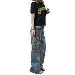 Men's Leopard-Print Totem Flared Jeans
