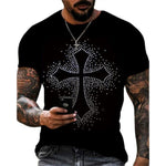 Mens Casual Summer T-Shirt With 3D Print