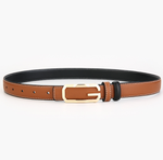 Trend jeans strap-long G letter buckle-brown-1 piece
