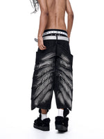 Mens Five-button Cropped Denim Jeans