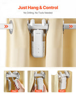 Automatic Curtain Opener, APP And Remote Control, Hub Included, Electric Smart Curtain Opener Compatible With Alexa And Google Home, Timed Opening And Closing, Silent Mode, For Roman Rods