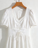Printed Minimalist Midi Dress European And American Style