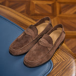 Pull-on Old-money-style Casual Leather Breathable Shoes