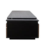 Extendable Coffee Table, Length Adjustable Wood Coffee Table With 2 Storage Drawers For Living Room, Large Long Rectangular Center Table