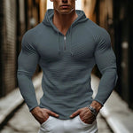 Men Slim Fit Trendy Long Sleeve Hoodie