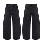 American-style Streetwear Hip-hop Distressed Wide-leg Jeans