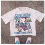 Car Letter Print T-shirt For Men And Women