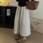Figure-flattering High-waisted Patchwork A-line Skirt