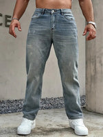 Stretchy Loose Straight Pants