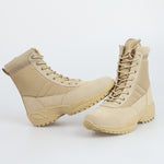 British-style High-top Camouflage Outdoor Shoes, Wear-resistant And Non-slip Hiking Boots