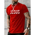 Mens Casual Stylish Printed Short-sleeve Top