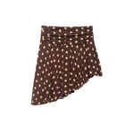 Polka-dot Asymmetric High-waisted Fashionable Versatile Short Skirt
