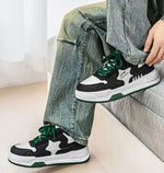 New Summer Men's Breathable White Sneakers, Trendy Versatile Thick Sole Sports Shoes, Casual Skate & Chunky Dad Shoes For Men