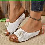 SpringSummer New Arrival A Single-flower Open-toe Sandal