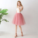 European And American High-waisted Mesh Skirt