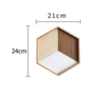 wooden tray wooden plate hexagon