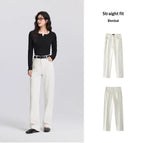 Non-fit Light-colored High-waisted Slightly Flared Jeans