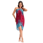 Springsummer One-piece Casual Sarong Resort-style Floral Skirt
