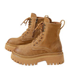 Women's Retro Height-Enhancing Mid-Calf Martin Boots