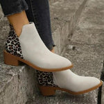 Low-heeled Boots With Side Zipper