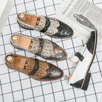 Mens Casual Leather Shoes With A Pattern