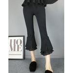 Spliced Mesh Cutout Versatile Casual Pants