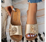 SpringSummer New Arrival A Single-flower Open-toe Sandal