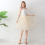 European And American High-waisted Mesh Skirt