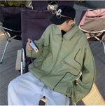 Spring And Autumn Leather Coat Men