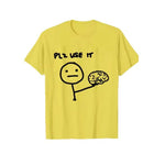 Brain-themed Funny Graphic Loose-fit Crewneck T-shirt