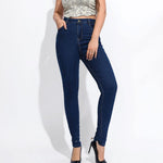 High Waist Slimming And Tight High Stretch Large Size Hip Lifting Skinny Jeans