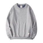 Mens Solid-color Casual Long-sleeve Hoodie