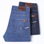 Mens Casual Loose-Fit Stretch Denim Shorts