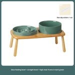 Ceramic Dog Bowl Pet Dog Slow-Feeding Anti-Choking Feeder Tip-Proof Bowl
