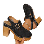 Plus-size Headband Metal Hollow-out Sandals