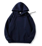 Loose-fitting Versatile Drawstring Casual Hooded Sweatshirt For Fall And Winter