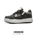 Special-interest Design 7cm Invisible Height Increasing Distressed Dissolved Board Shoes
