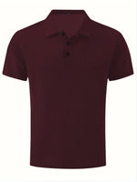 Mens Shirt Collar Summer Solid Color