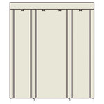 Non-woven Wardrobe 5 Layers 12 Compartments 150x45x175-beige