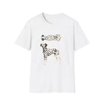Mens Comfortable Versatile Dalmatian-Print Niche-Style T-Shirt