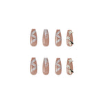 Japanese-style Armor Long Broken Diamond Streamer Fake Nails